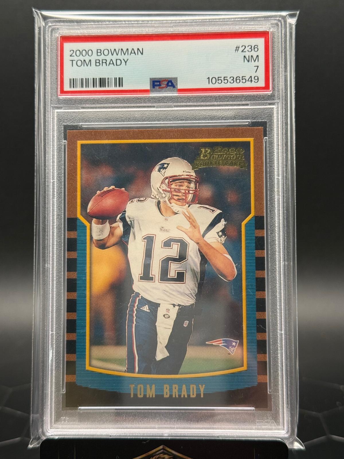2000 Bowman Tom Brady #236 RC PSA 7