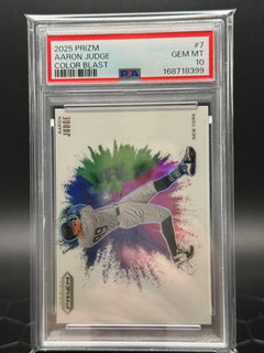 2025 Panini Prizm Aaron Judge #7 Color Blast SSP PSA 10