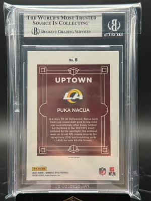 2025 Panini Donruss Optic #8 Puka Nacua Uptown BGS 9