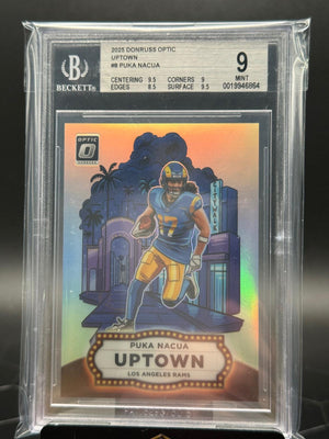2025 Panini Donruss Optic #8 Puka Nacua Uptown BGS 9