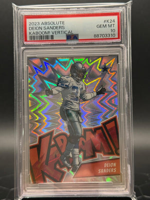 2023 Panini Absolute Deion Sanders #K24 Vertical Kaboom! SSP PSA 10