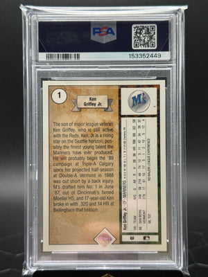 1989 Upper Deck #1 Ken Griffey Jr. Star Rookie PSA 9