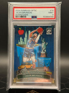 2024 Panini Donruss Optic #14 Jalen Brunson Downtown PSA 9