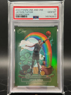 2022 Panini One and One #10 Jayson Tatum Downtown PSA 10