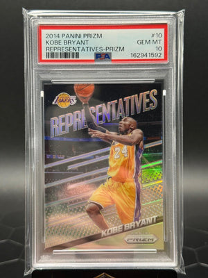 2014-15 Panini Prizm #10 Kobe Bryant Representatives Prizm PSA 10