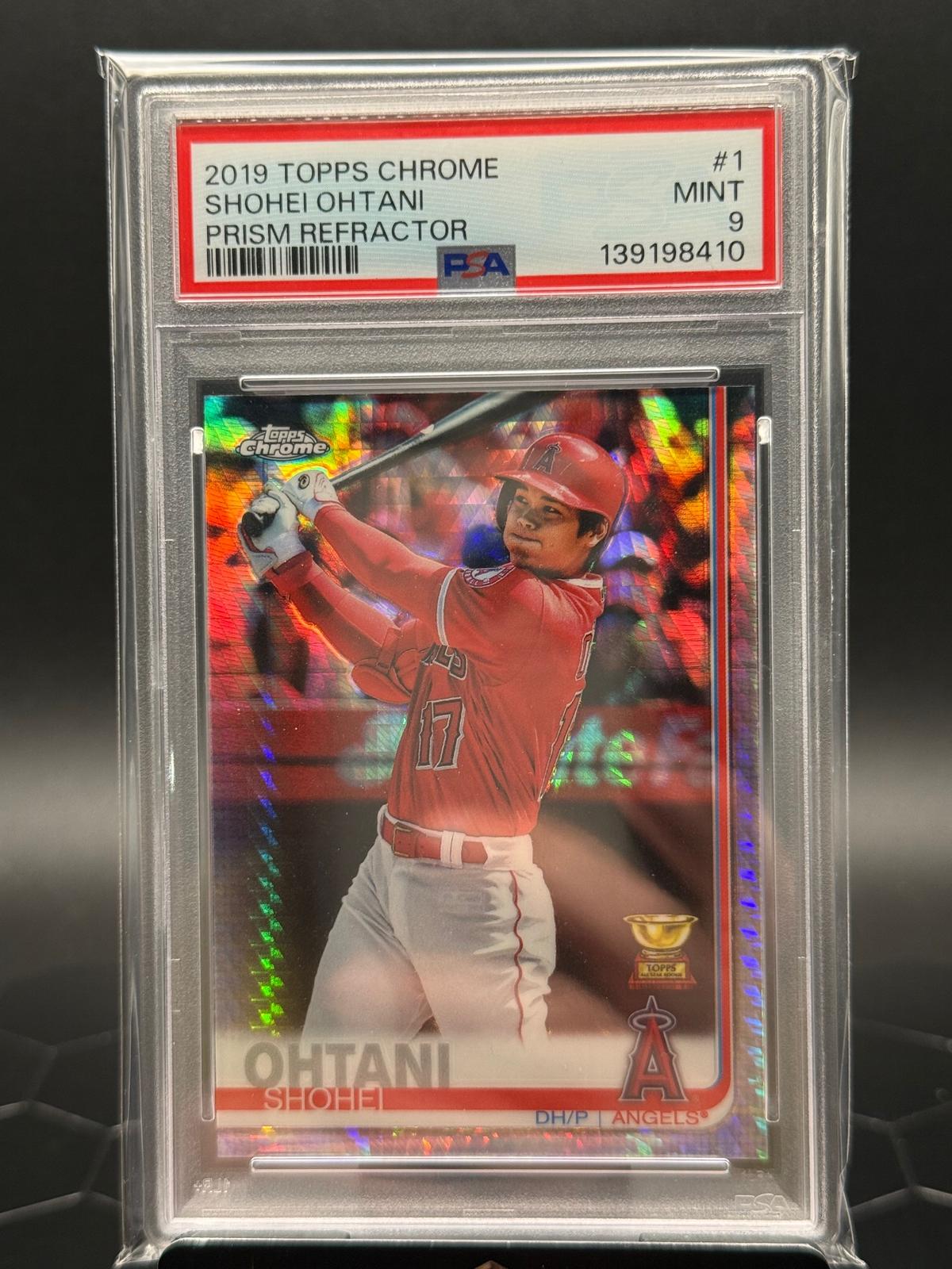 2019 Topps Chrome #1 Shohei Ohtani Prism Refractor PSA 9