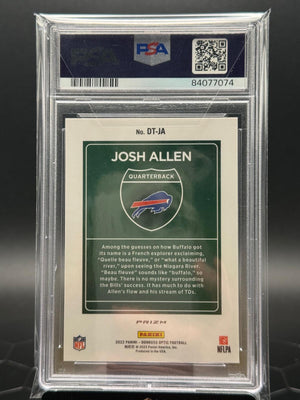 2022 Panini Donruss Optic #DTJA Josh Allen Downtown PSA 10