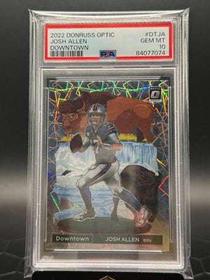 2022 Panini Donruss Optic #DTJA Josh Allen Downtown PSA 10