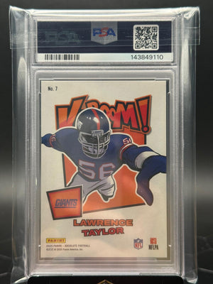 2025 Panini Absolute #7 Lawrence Taylor Kaboom! Horizontal PSA 9