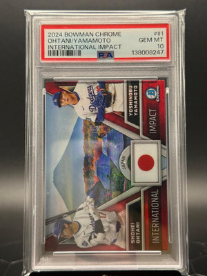 2024 Bowman Chrome #II-1 Ohtani / Yamamoto International Impact PSA 10