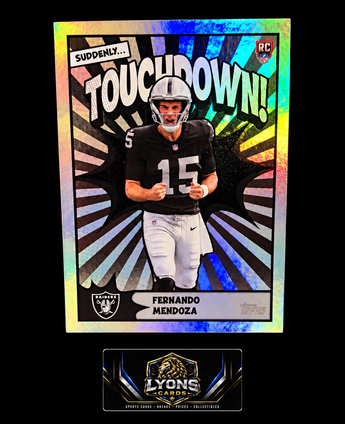 2026 Topps Flagship Fernando Mendoza #TD-34 Touchdown! RC