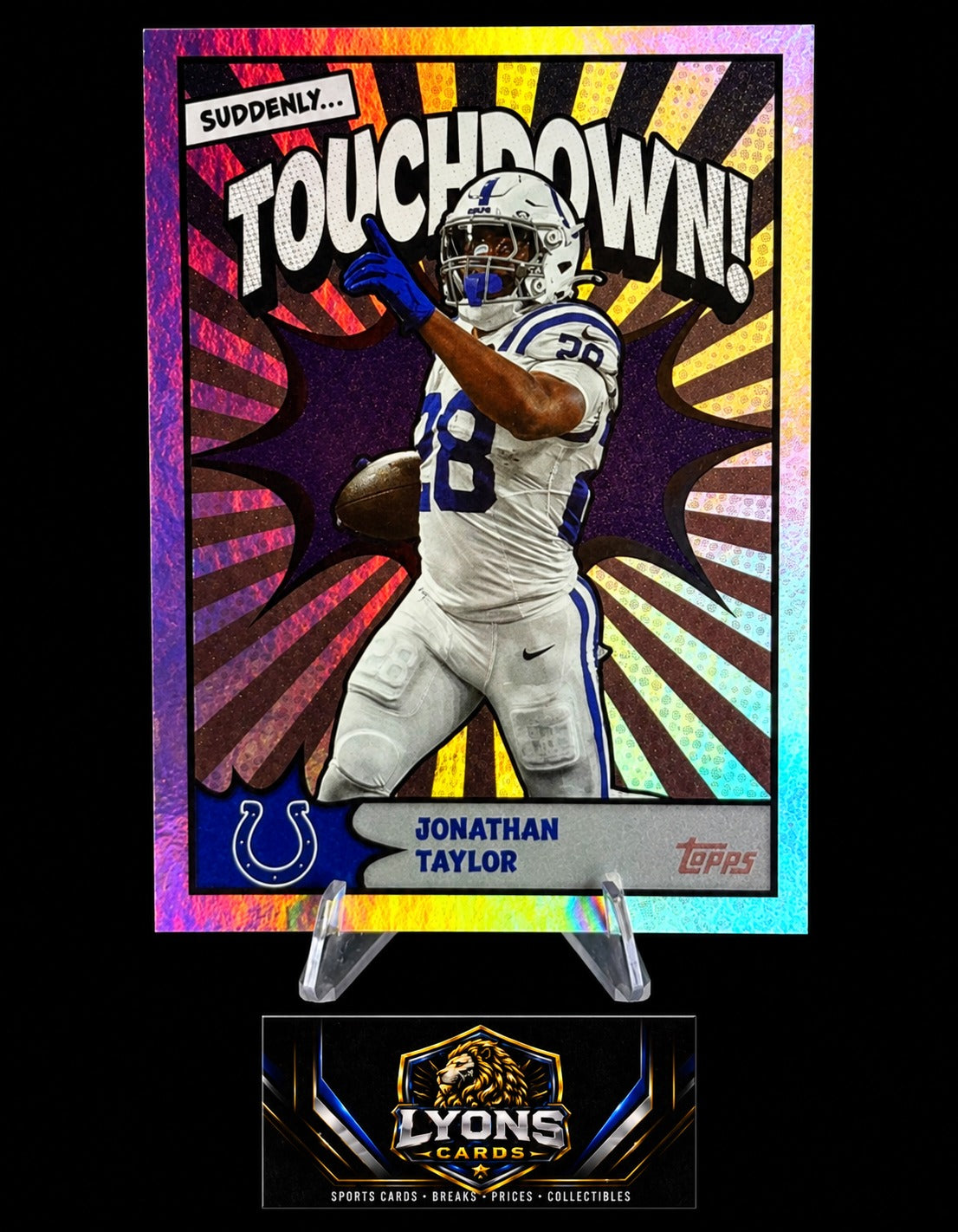 2026 Topps Flagship Jonathan Taylor #TD-21 Suddenly Touchdown! SSP