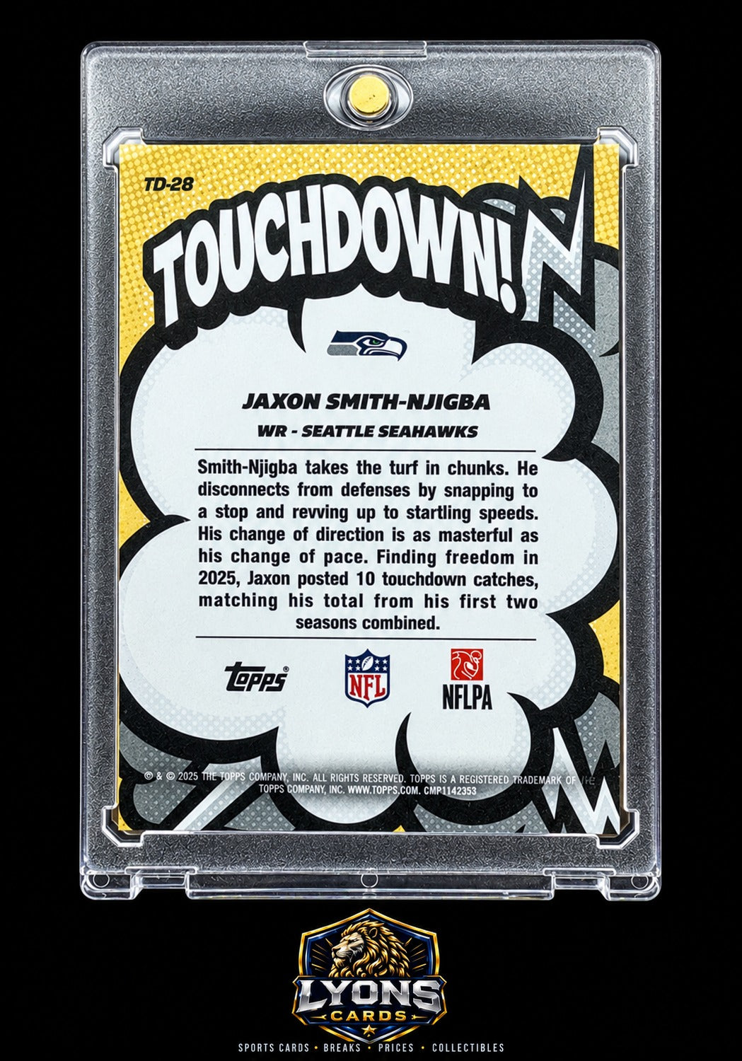 2026 Topps Flagship Jaxon Smith-Njigba #TD-28 Suddenly Touchdown! SSP