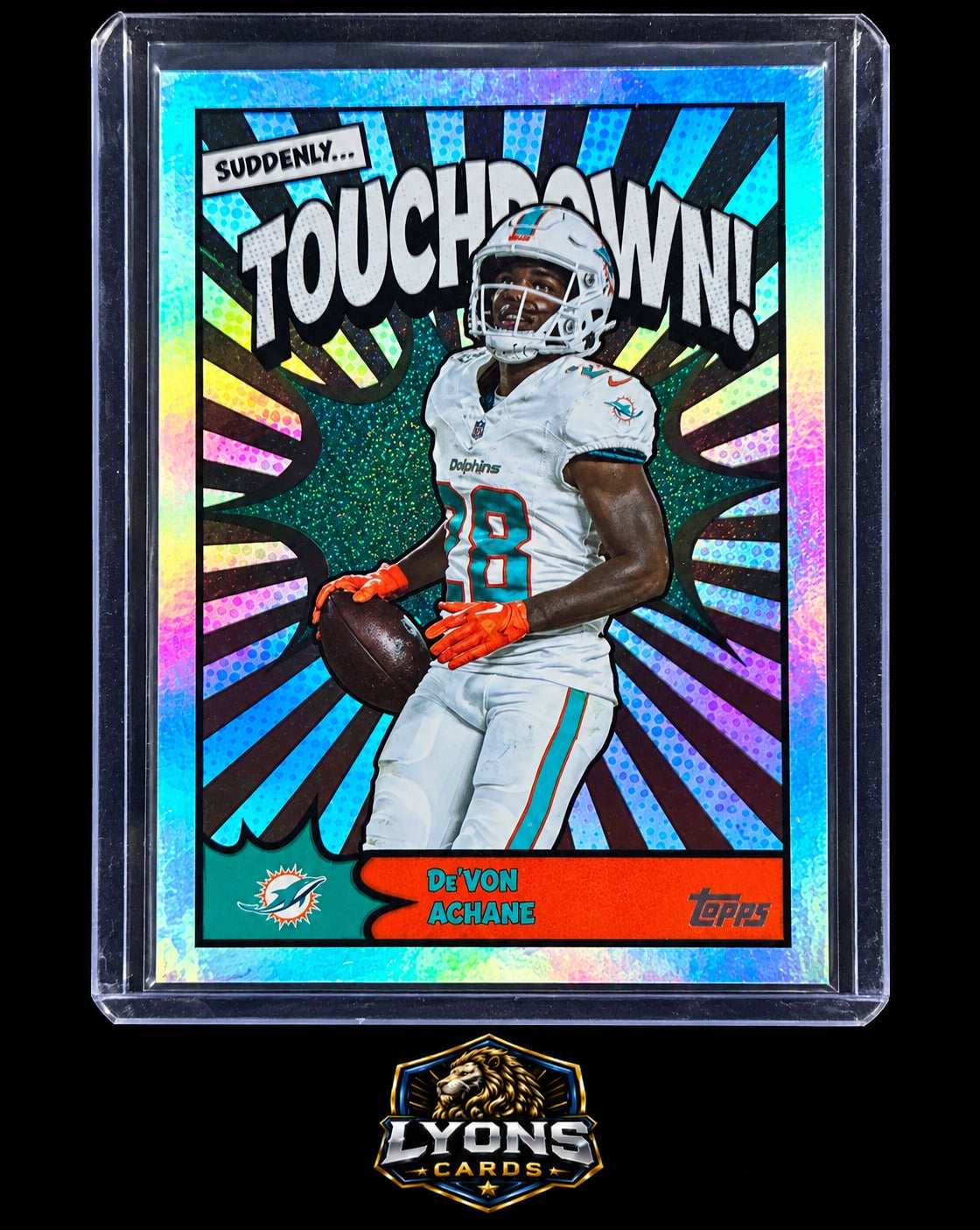 2026 Topps Flagship De'Von Achane #TD-19 Suddenly Touchdown! SSP