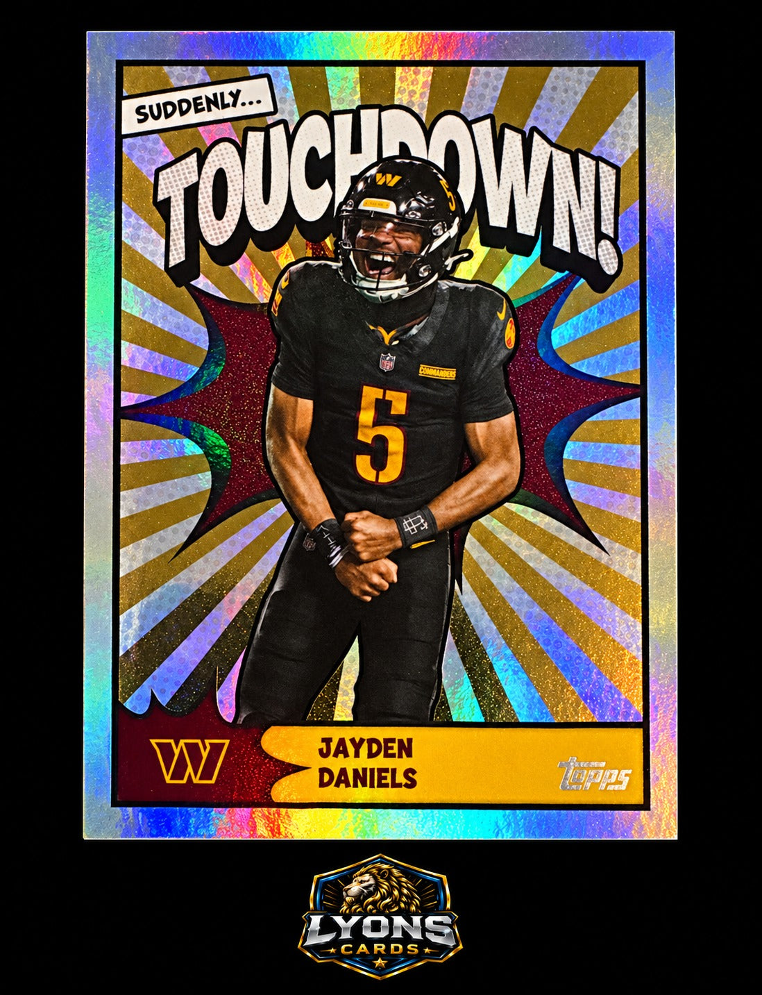 2026 Topps Flagship #TD-15 Jayden Daniels Touchdown!