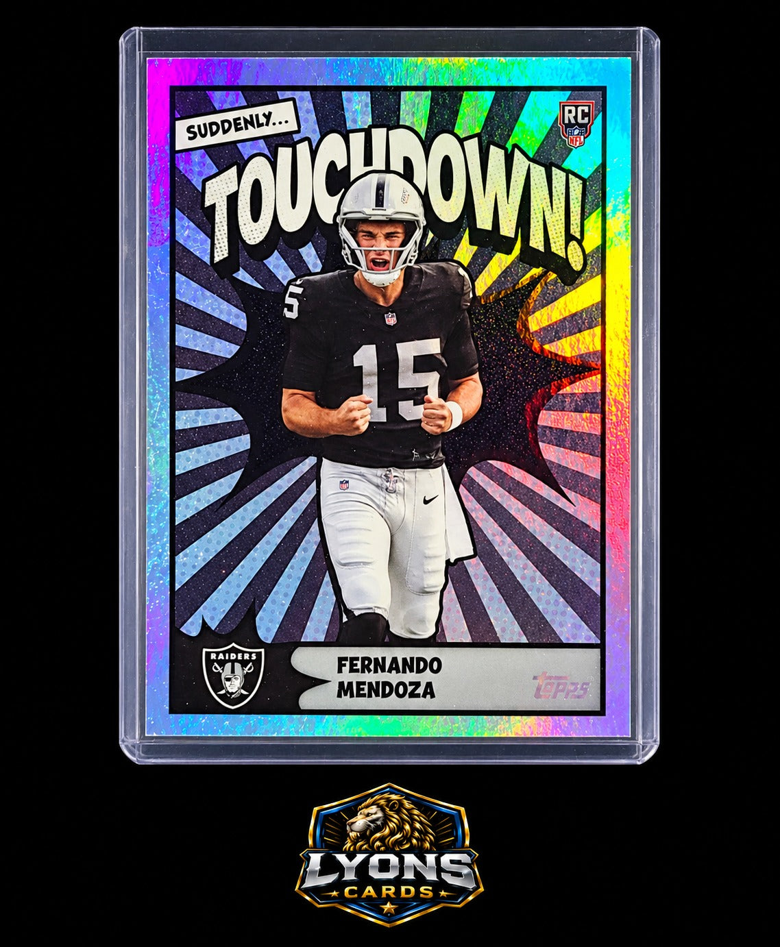 2026 Topps Flagship Fernando Mendoza #TD-34 Suddenly Touchdown! SSP RC