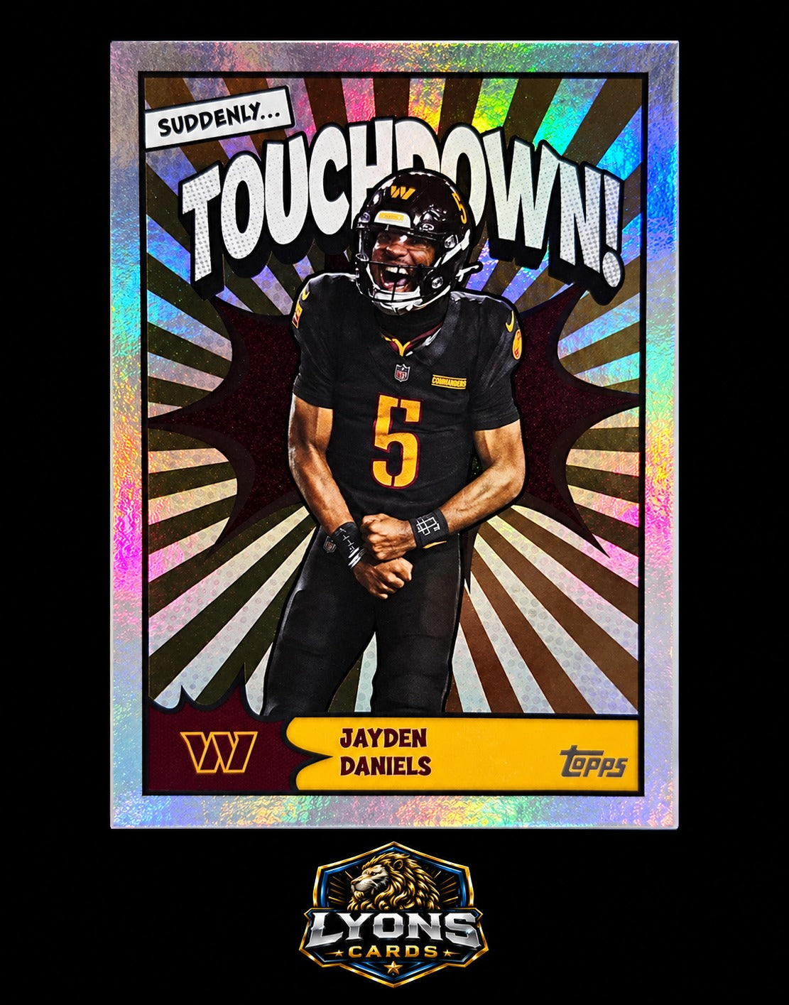 2026 Topps Flagship #TD-15 Jayden Daniels Touchdown!