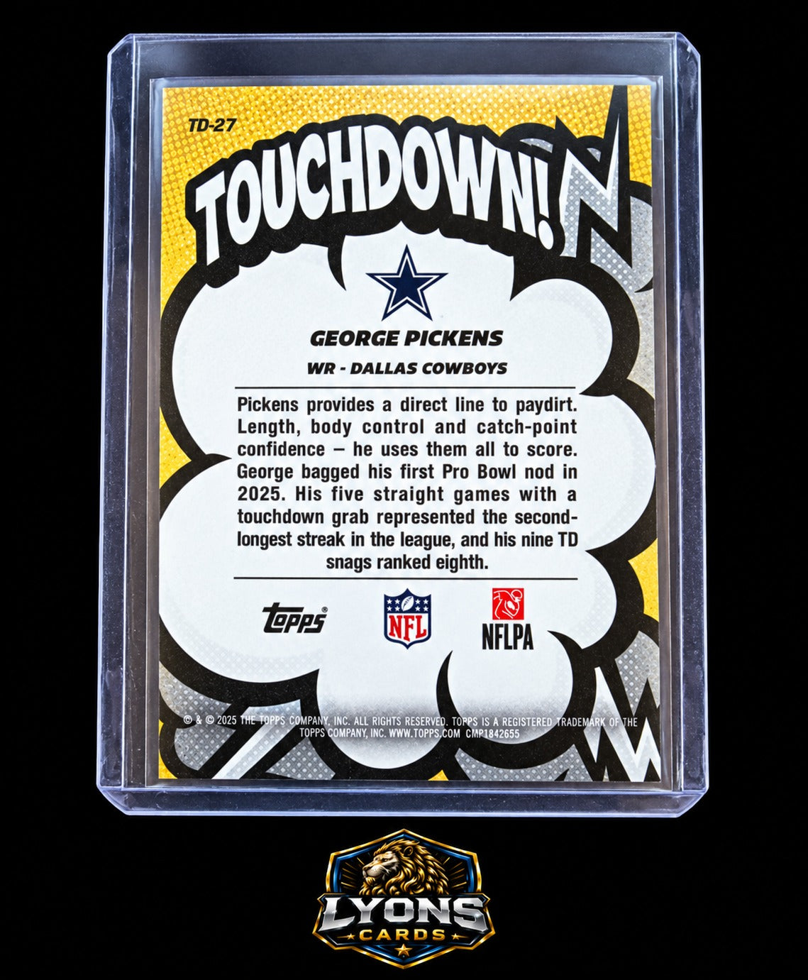2026 Topps Flagship George Pickens #TD-27 Suddenly Touchdown! SSP