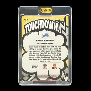 2026 Topps Flagship Barry Sanders #TD-2 Touchdown SSP Detroit Lions