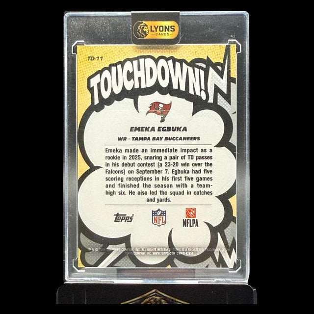 2026 Topps Flagship Emeka Egbuka #TD-11 Touchdown SSP Tampa Bay Buccaneers
