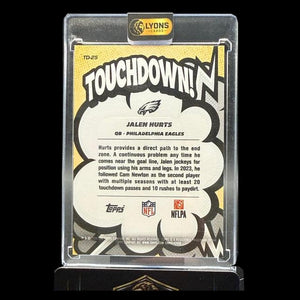 2026 Topps Flagship Jalen Hurts #TD-25 Touchdown SSP Philadelphia Eagles