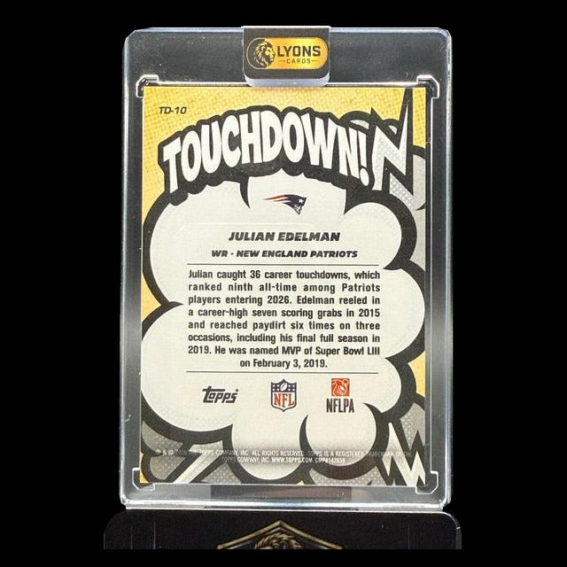 2026 Topps Flagship Julian Edelman #TD-10 Touchdown SSP New England Patriots