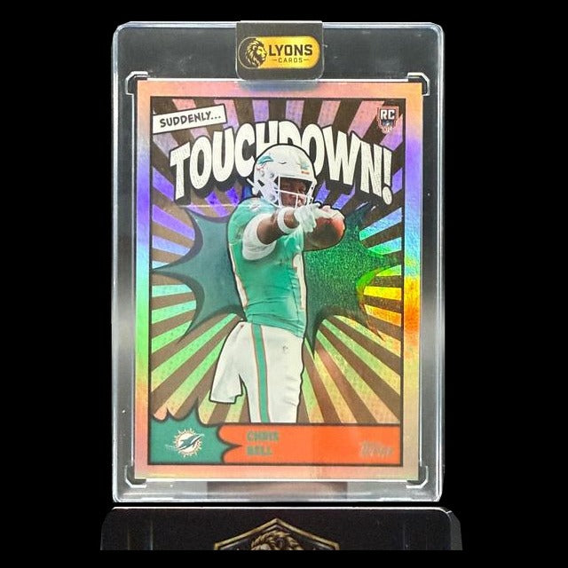 2026 Topps Flagship Chris Bell #TD-39 Touchdown SSP RC Miami Dolphins
