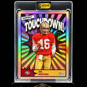 2026 Topps Flagship Joe Montana #TD-4 Touchdown SSP San Francisco 49ers