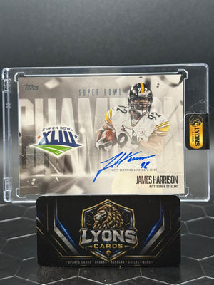 2026 Topps Flagship James Harrison #SBCS-JAHA Super Bowl Champion Signatures
