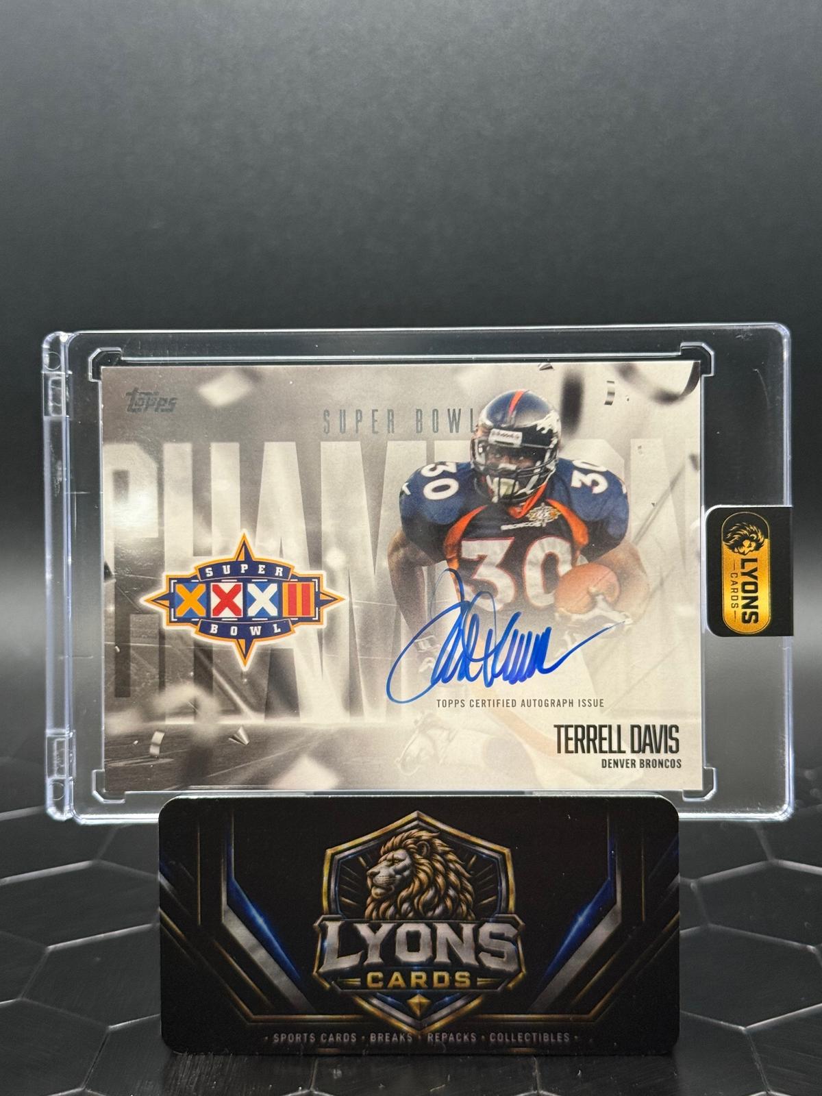 2026 Topps Flagship Terrell Davis #SBCS-TD Super Bowl Champion Signatures Auto