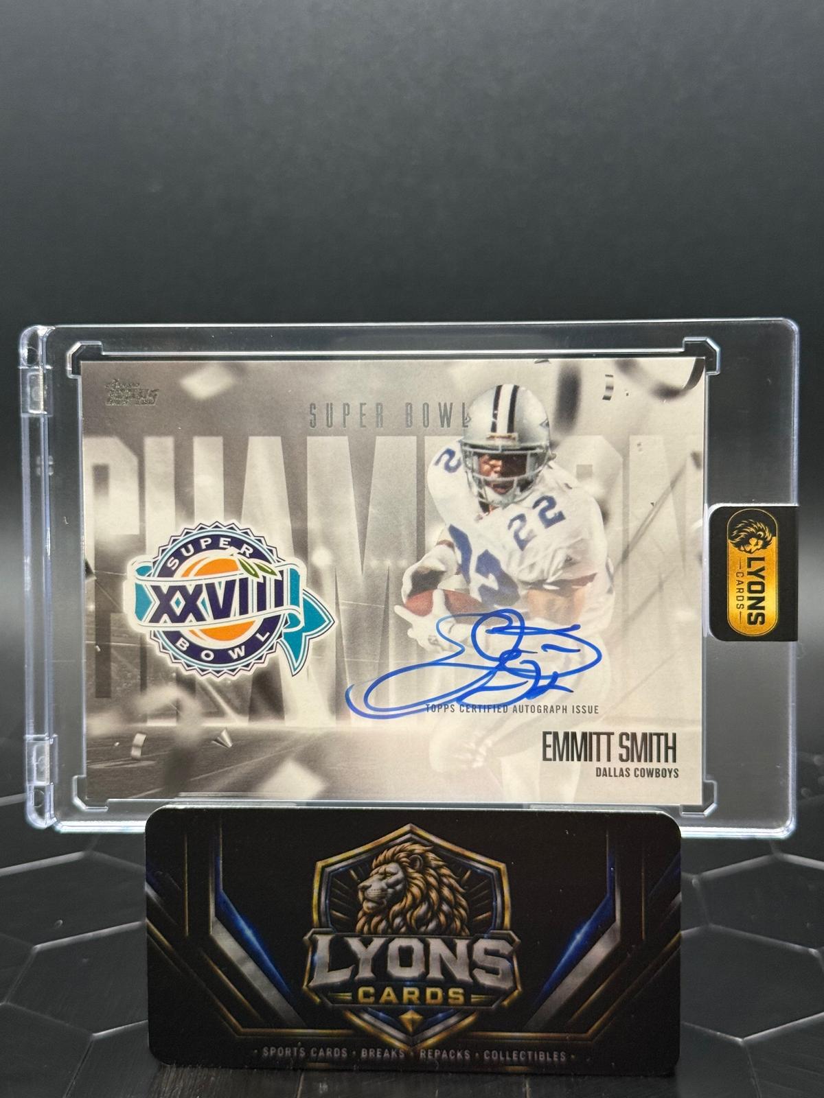 2026 Topps Flagship Emmitt Smith #SBCS-ES Super Bowl Champion Signatures Auto