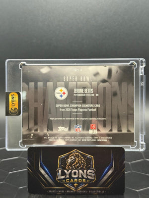 2026 Topps Flagship #SBCS-JB Jerome Bettis Super Bowl Champion Signature Card