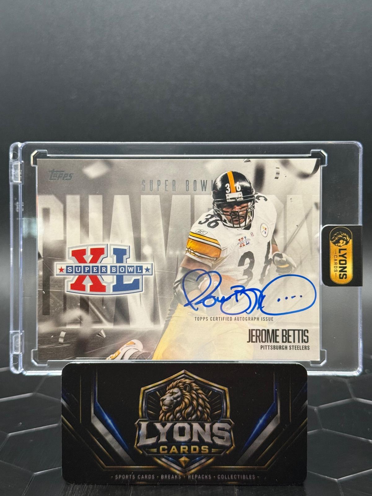 2026 Topps Flagship #SBCS-JB Jerome Bettis Super Bowl Champion Signature Card
