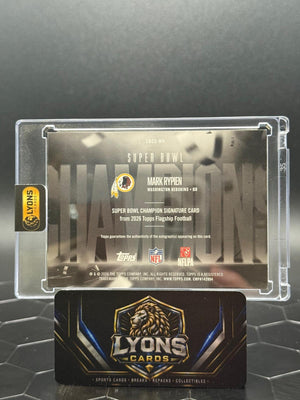 2026 Topps Flagship Mark Rypien #SBCS-MR Super Bowl Champion Signatures Auto