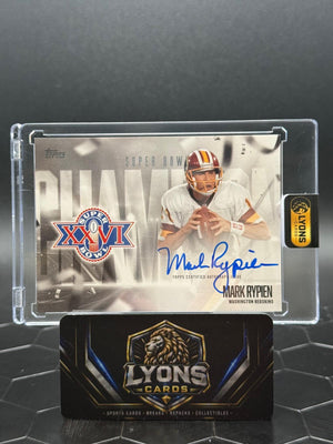 2026 Topps Flagship Mark Rypien #SBCS-MR Super Bowl Champion Signatures Auto