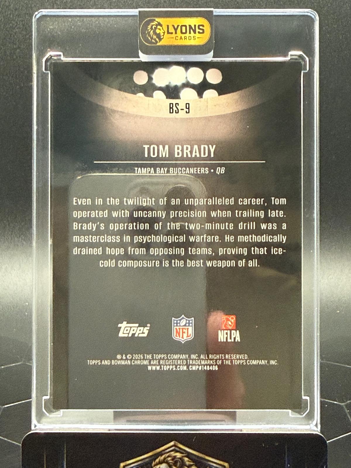 2026 Bowman Chrome Tom Brady #BS-9 Spotlights SSP