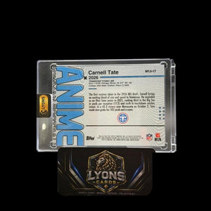 2026 Bowman Football Carnell Tate RC Anime NFL SSP #NFLA-CT Titans