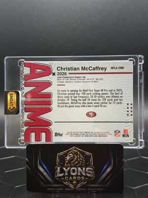 2026 Bowman Football Christian McCaffrey #NFLA-CMC Anime SSP