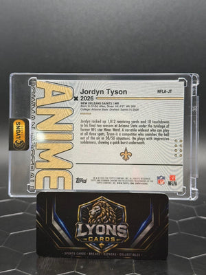 2026 Bowman Football Jordyn Tyson #NFLA-JT Anime SSP RC