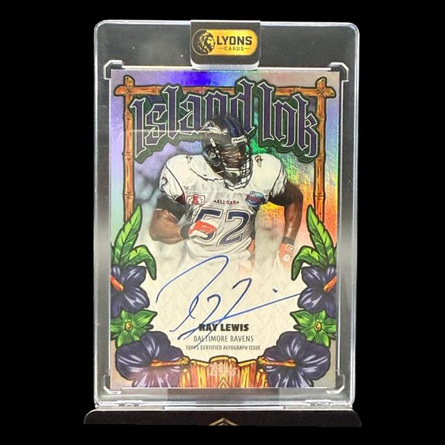 2026 Topps Flagship Ray Lewis Island Ink On-Card Auto II-RL Baltimore Ravens