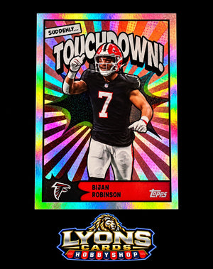 2026 Topps Flagship Bijan Robinson #TD-24 Suddenly Touchdown SSP