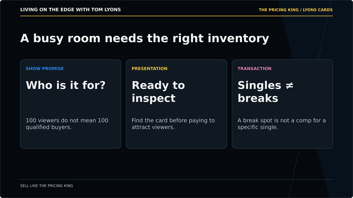 A busy room still needs the right inventory for the people in it.