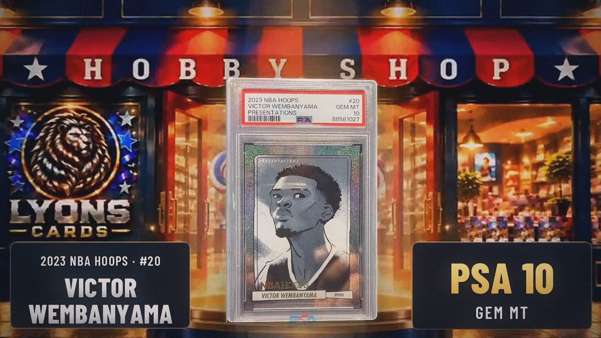 2023-24 Panini NBA Hoops Victor Wembanyama #20 Presentations SSP RC PS ...