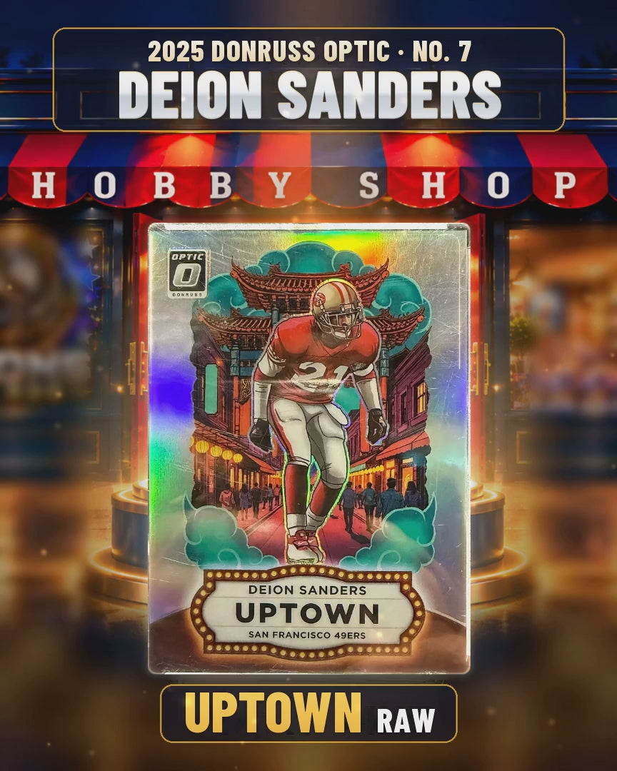 134 - Deion Sanders - 2025 DONRUSS OPTIC Uptown (magnetic holder) (4x5 video)