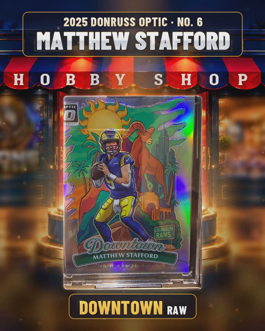289 - Matthew Stafford - 2025 DONRUSS OPTIC Downtown (4x5 video)