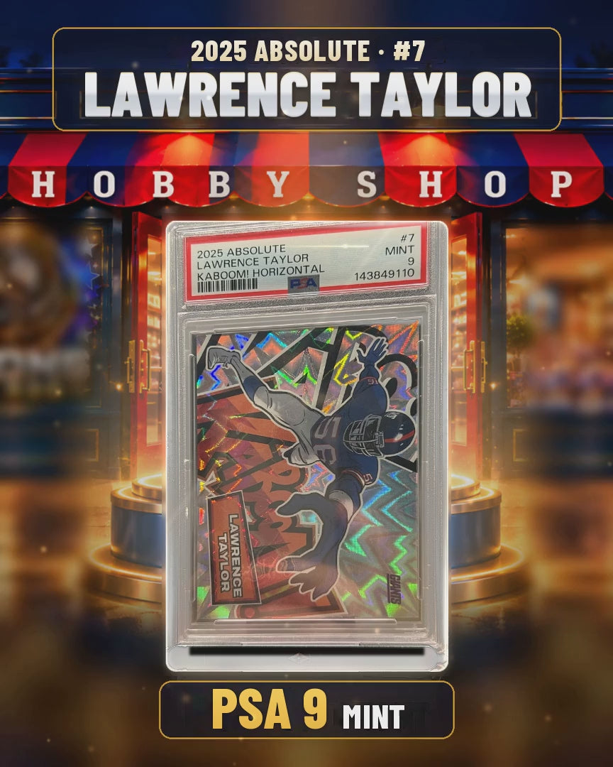 88 - Lawrence Taylor - 2025 ABSOLUTE Kaboom! Horizontal - PSA 9 MINT (4x5 video)