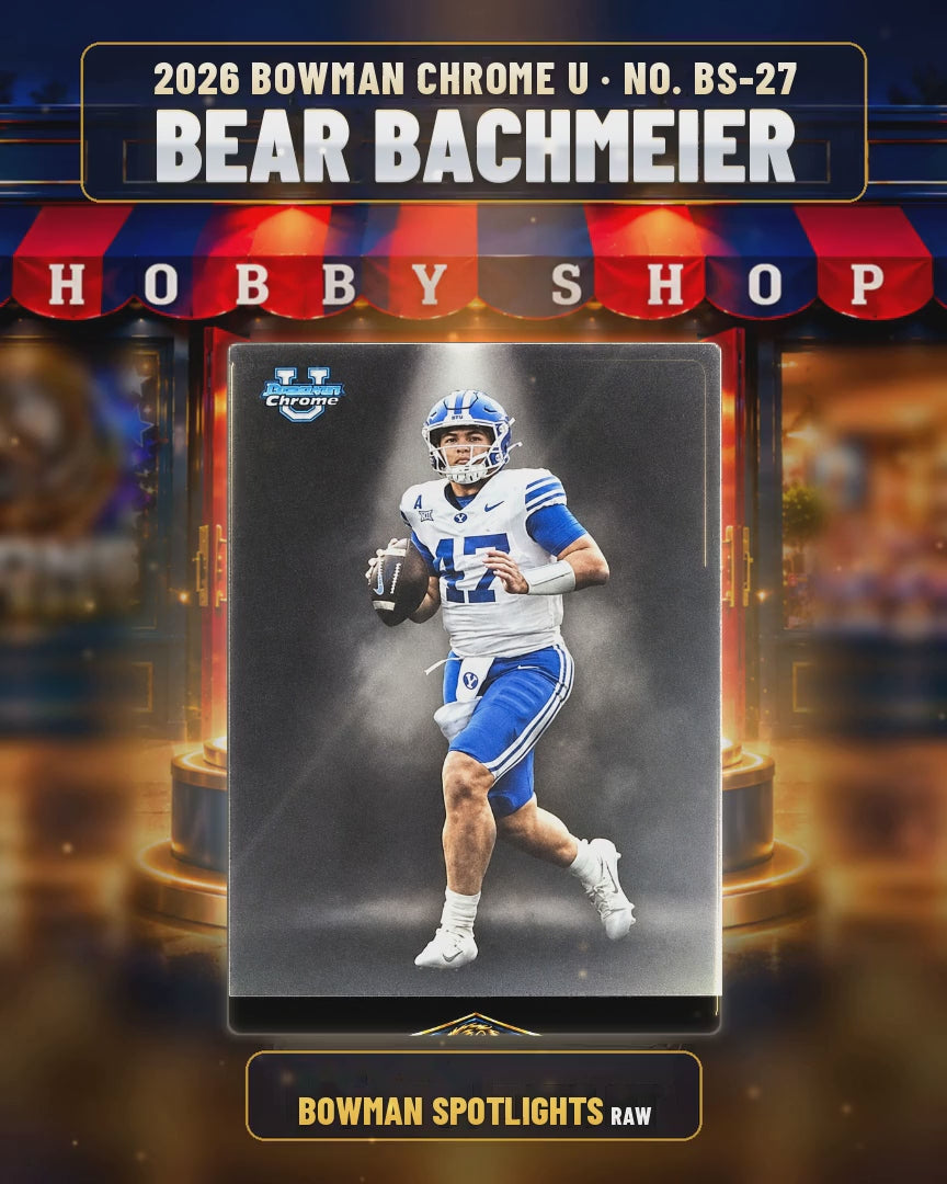 277 - Bear Bachmeier - 2026 BOWMAN CHROME U Bowman Spotlights (copy 1) (4x5 video)