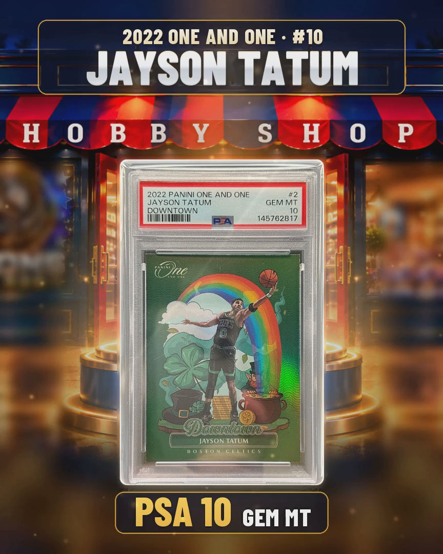 221 - Jayson Tatum - 2022 ONE AND ONE Downtown - PSA 10 GEM MT (4x5 video)